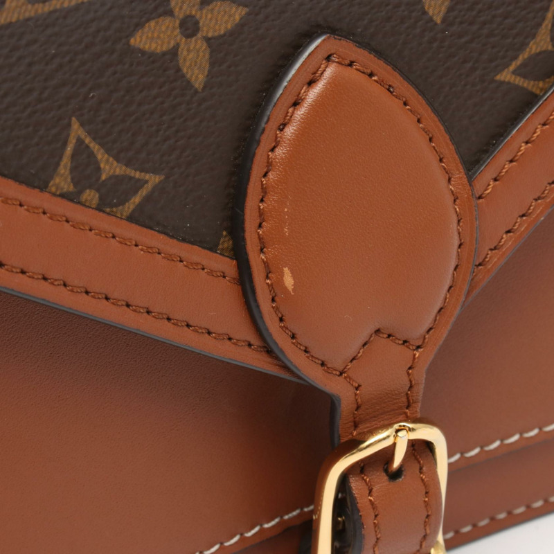 路易威登 Sac Biface 單肩手提包 M44386 Monogram 帆布皮革 棕色-7
