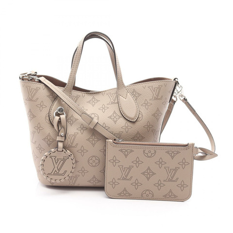 LOUIS VUITTON Blossom PM 單肩包 手提包 M21849 Mahina 皮革 米色 Galet LV