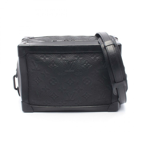 LOUIS VUITTON Soft Trunk 單肩包 M55700 Monogram Clemence 皮革 Noir 二手
