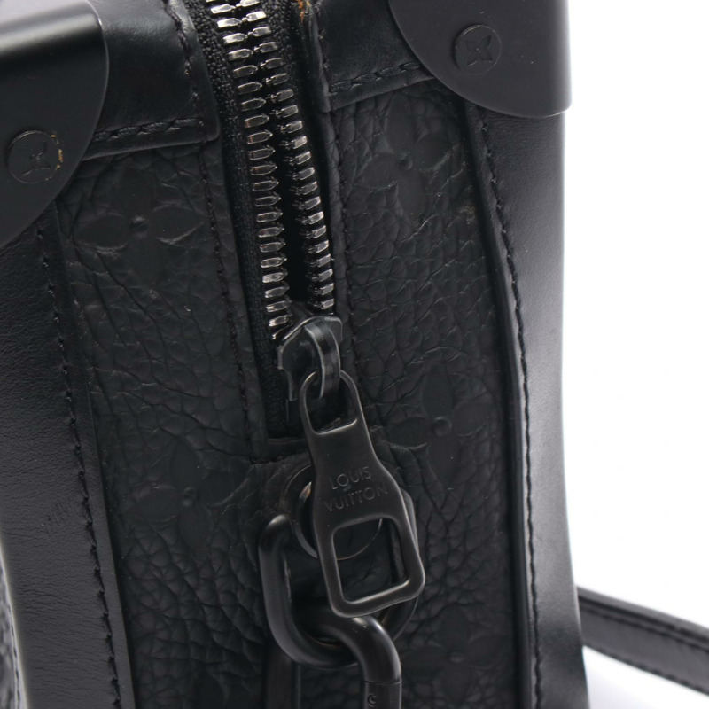 LOUIS VUITTON Soft Trunk 單肩包 M55700 Monogram Clemence 皮革 Noir 二手-7