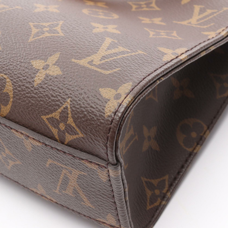 LOUIS VUITTON Sac Plat BB 單肩包 手提包 M45847 字母帆布 二手 棕色 LV-7