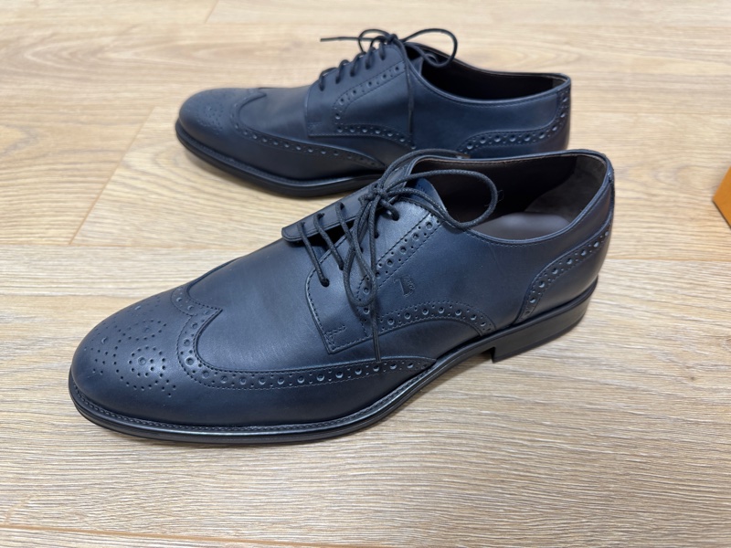 Tod’s 男用Derby雕花皮鞋 8.5號 近全新品-1