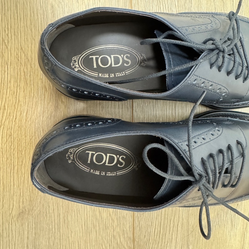 Tod’s 男用Derby雕花皮鞋 8.5號 近全新品-7