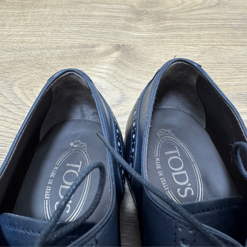 Tod’s 男用Derby雕花皮鞋 8.5號 近全新品-13