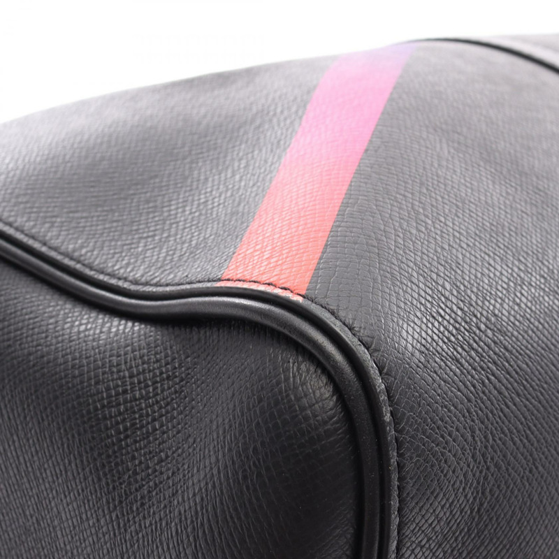 LOUIS VUITTON Keepall Bandouliere 50 旅行手提包 M30345 皮革 黑色 二手-9