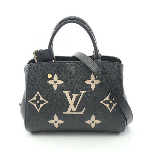 LOUIS VUITTON Montaigne BB 雙色肩手提包 M45778 Monogram empreinte