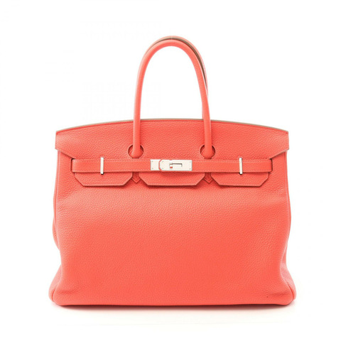 HERMES Birkin 35 手提包 Togo 皮革 Pink Rouge pivoine 二手女士 SHW R