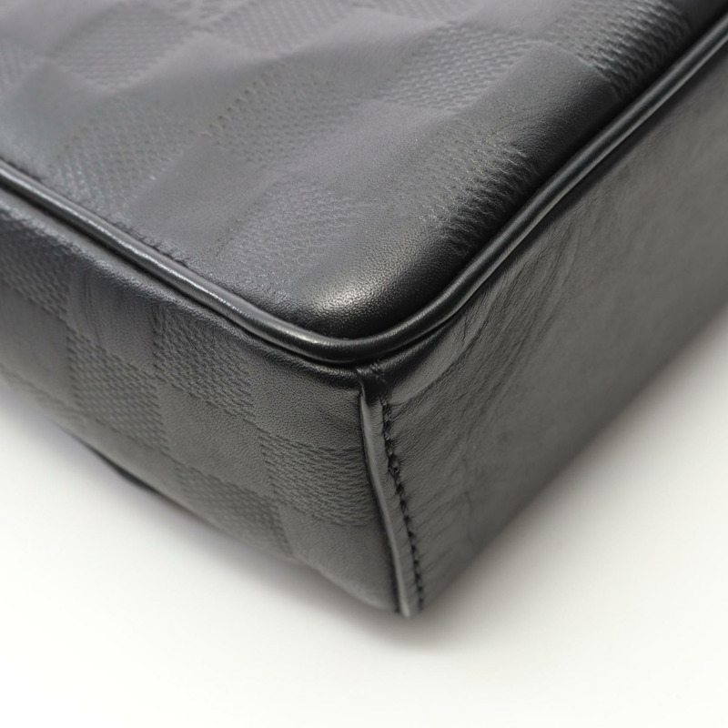 LOUIS VUITTON District PM 單肩包 N41033 Damier Infini 皮革 黑色瑪瑙色-6
