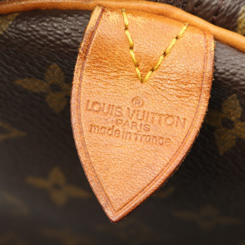 LOUIS VUITTON Keepall60 旅行包 M41422 Monogram 帆布皮革棕色二手-3