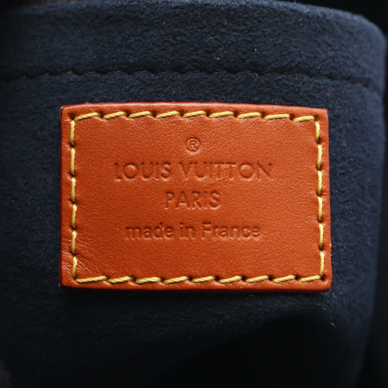 LOUIS VUITTON 行李袋單肩包手提包 M53842 Monogram 反面皮革海軍藍棕色-3