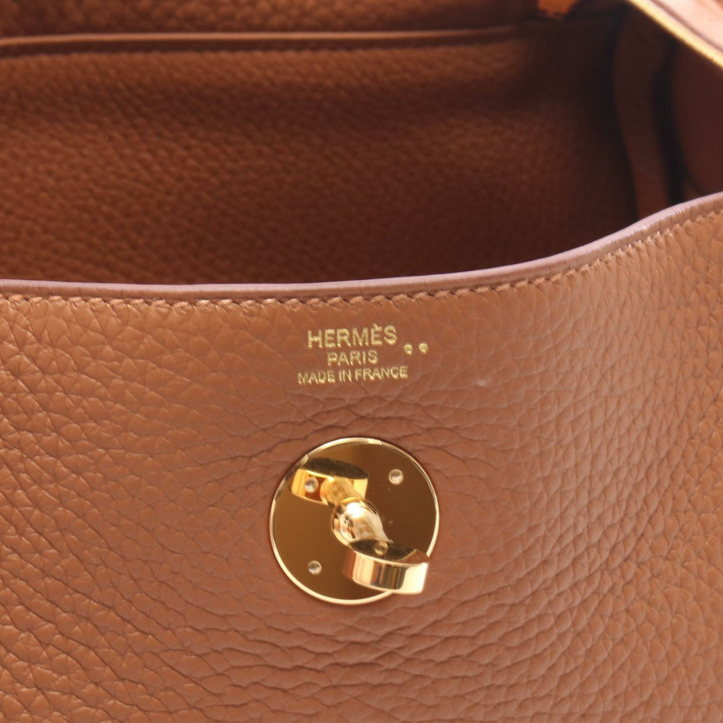 HERMES Lindy 26 Touch Gold 單肩包 Taurillon Clemence 稀有皮革 Taurillon Clemence / Matt niloticus crocodi-3
