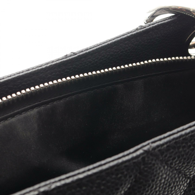 香奈兒 (CHANEL) Matelasse Grand Shopping GST 鏈條手提包 A50995 小牛皮 黑色 SHW-9