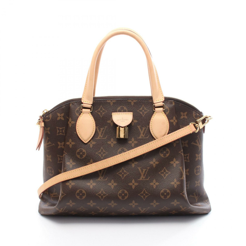 LOUIS VUITTON Rivoli MM 肩背包 手提包 M44546 Monogram 帆布 皮革 二手 LV-0