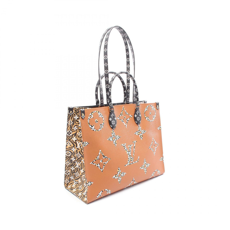 路易威登 On-the-go GM 單肩托特包 M44674 Monogram Jungle 二手女款-1