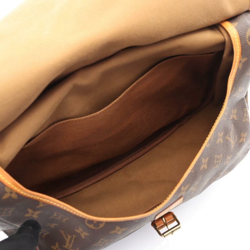 LOUIS VUITTON Samuel 35 肩背包 M42254 Monogram 帆布 棕色 二手斜背包-2