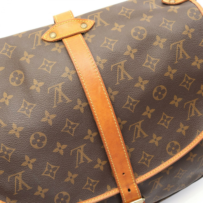 LOUIS VUITTON Samuel 35 肩背包 M42254 Monogram 帆布 棕色 二手斜背包-7