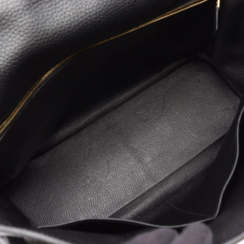 HERMES Kelly 35 肩背包 手提包 Togo 皮革 黑色 二手 女款 GHW X-7