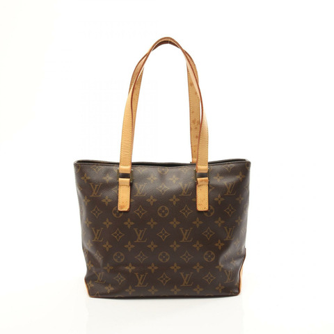 LOUIS VUITTON Cabas piano 單肩托特包 M51148 Monogram 棕色 二手 女士 LV