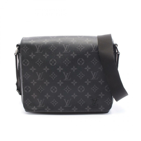 LOUIS VUITTON District PM 單肩包 M45272 Monogram Eclipse 黑色 二手男款
