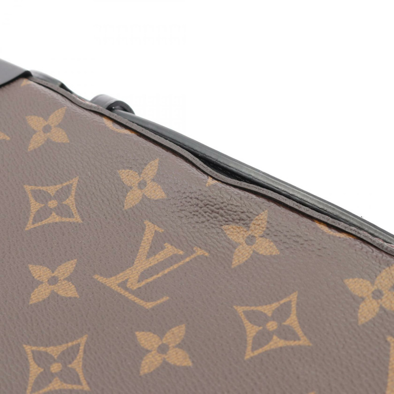 LOUIS VUITTON Handle Soft trunk 單肩包 手提包 M45935 Monogram macassar 二手-5