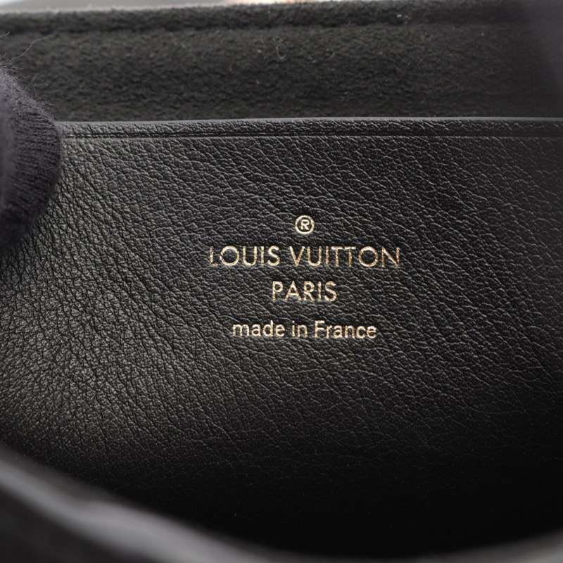 LOUIS VUITTON Love note 鏈條單肩包 小牛皮 黑色 二手 女款 GHW-3