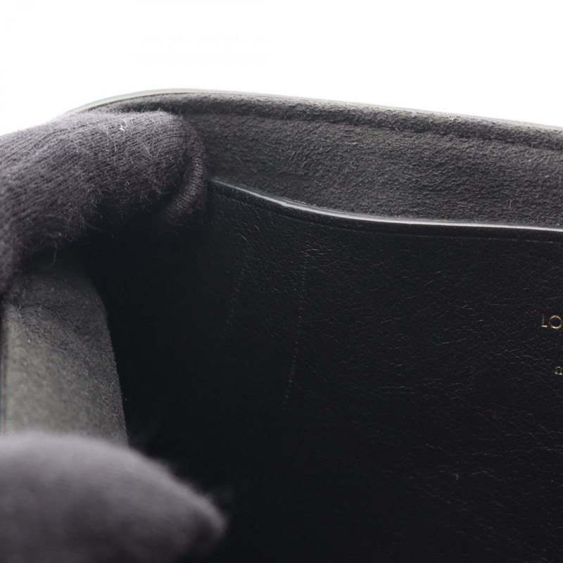 LOUIS VUITTON Love note 鏈條單肩包 小牛皮 黑色 二手 女款 GHW-6