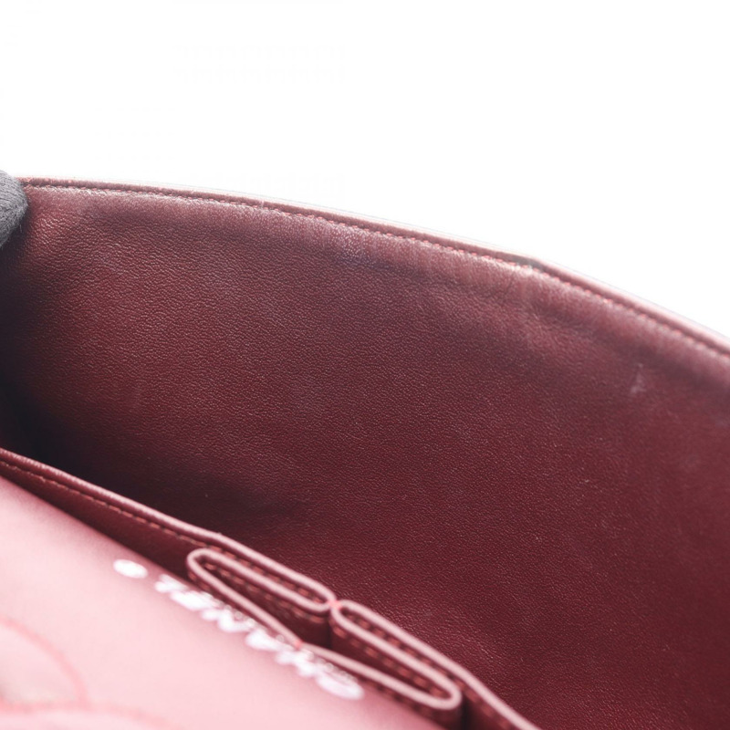 CHANEL Matelasse W 翻蓋鏈條單肩包 A01112 皮革 黑色 二手 女款 SHW-5