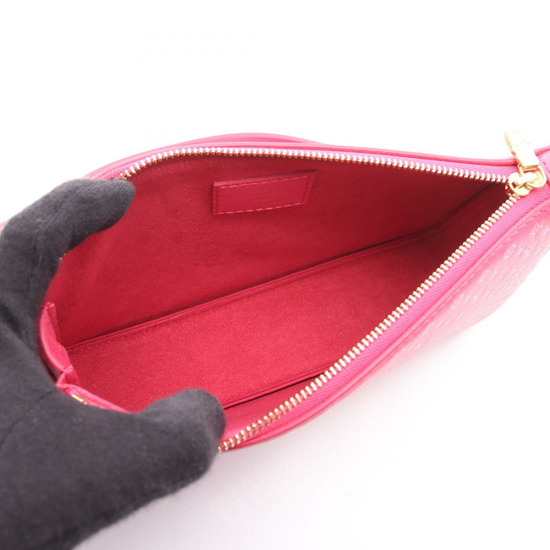 LOUIS VUITTON Lexington 單肩包 M82232 字母圖案皮革粉紅二手-2