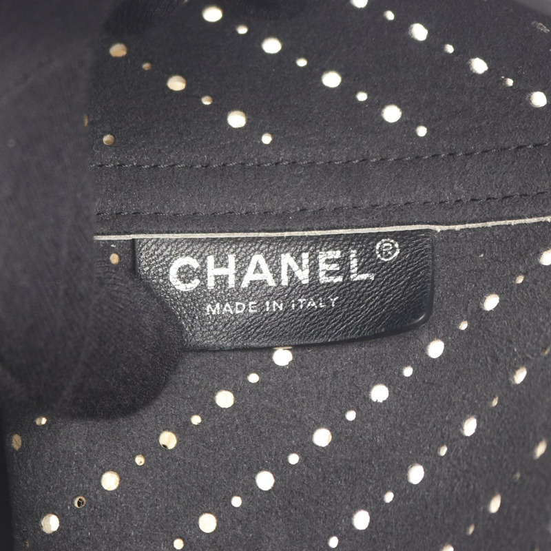 CHANEL COCO Mark 鏈條單肩托特包 A93260 皮革 米色 二手 女款 SHW-3