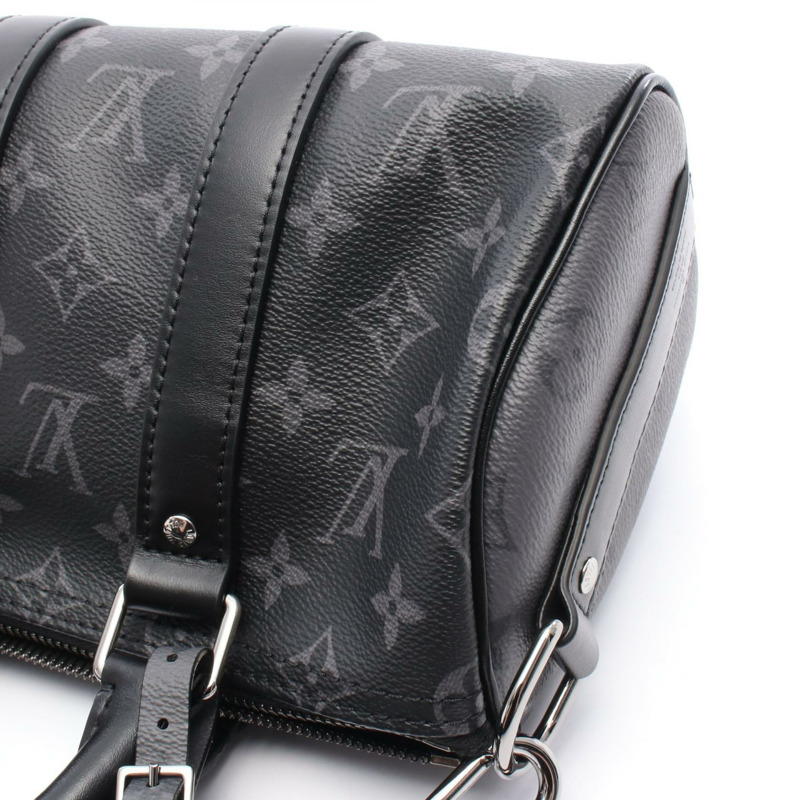 LOUIS VUITTON Keepall Bandouliere 25 肩背包 手提包 M46271 Monogram eclipse LV-4
