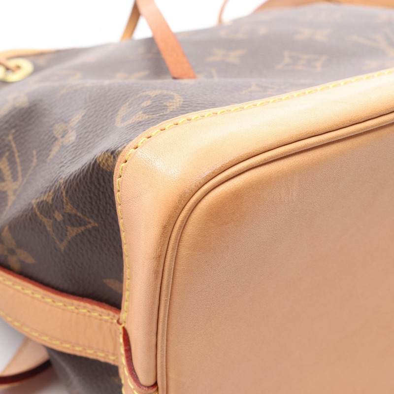 LOUIS VUITTON Noe BB 單肩包 M40817 Monogram 帆布皮革棕色二手 LV-5