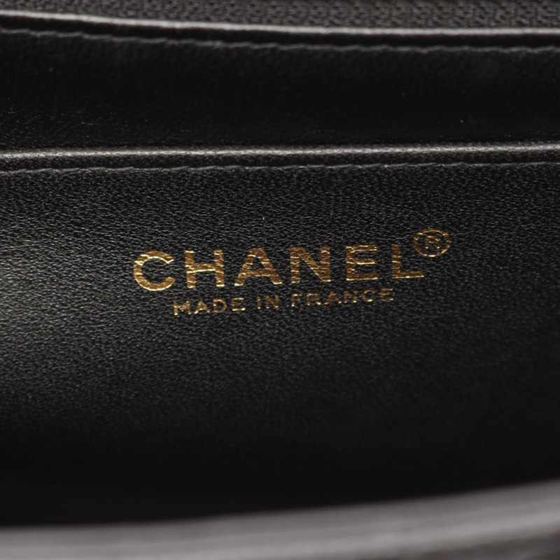 CHANEL Jumbo Matelasse 30 鏈條單肩包 A28600 皮革黑色二手女款 GHW-3