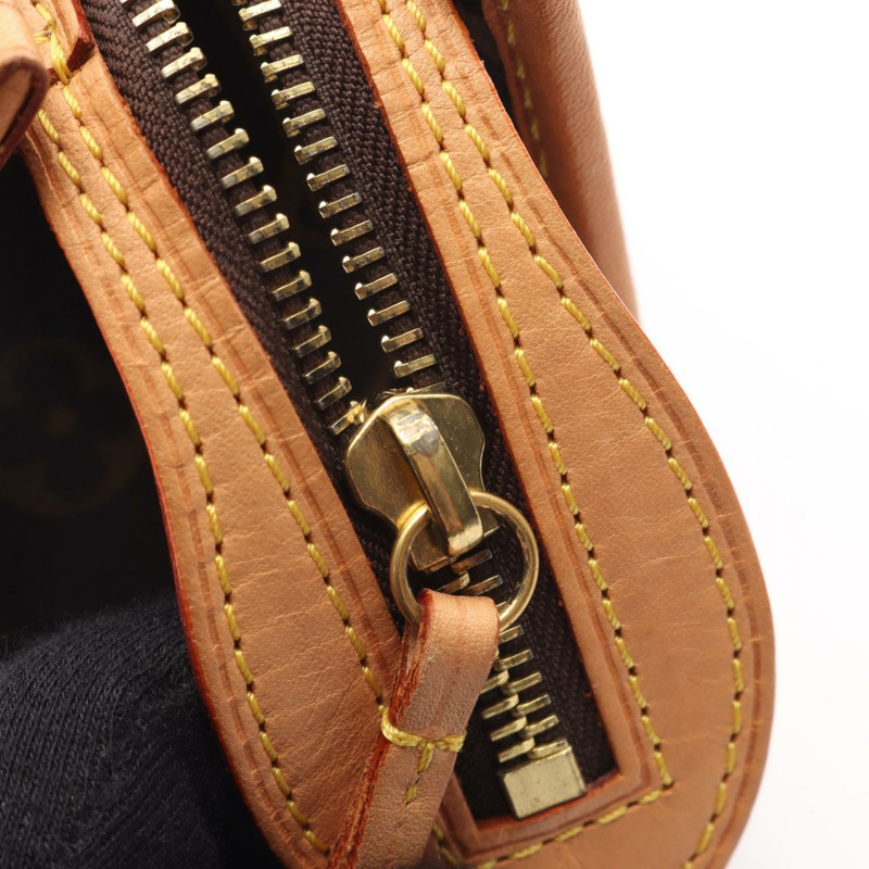 LOUIS VUITTON Popincour 手提包 M40009 Monogram 帆布皮革棕色二手 LV-10
