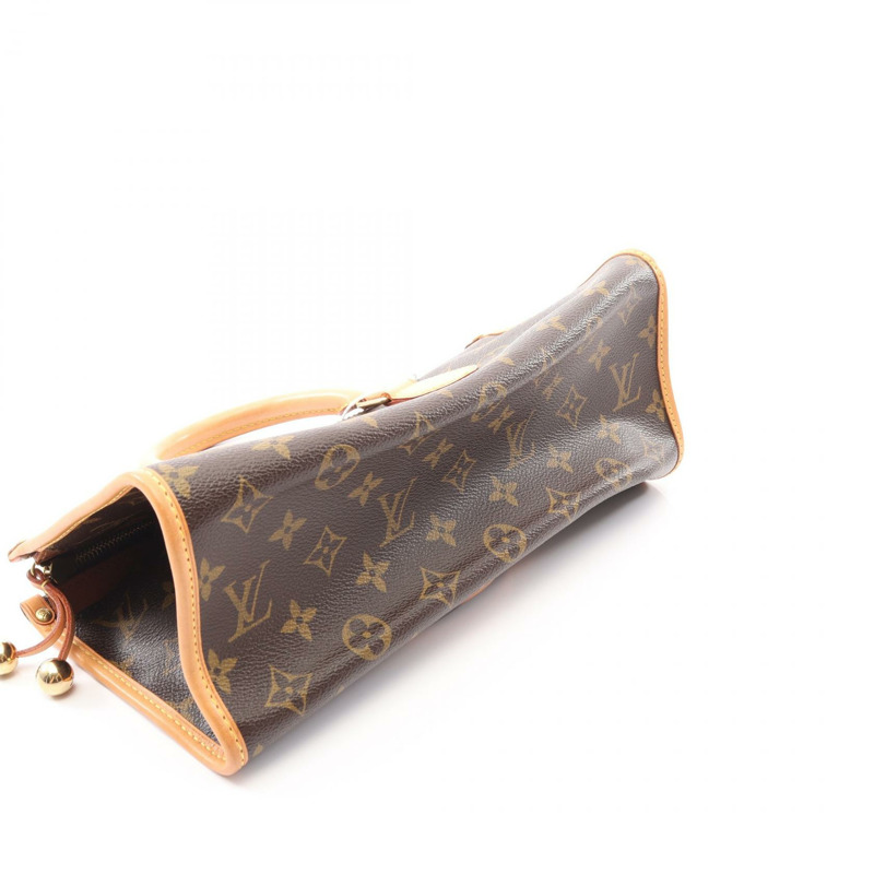 LOUIS VUITTON Popincour 手提包 M40009 Monogram 帆布皮革棕色二手 LV-12