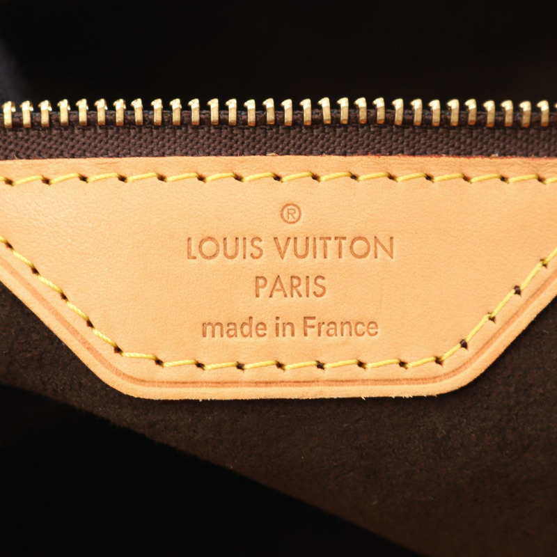 LOUIS VUITTON Wilshire PM 手提包 M45643 Monogram 帆布皮革棕色二手 LV-3
