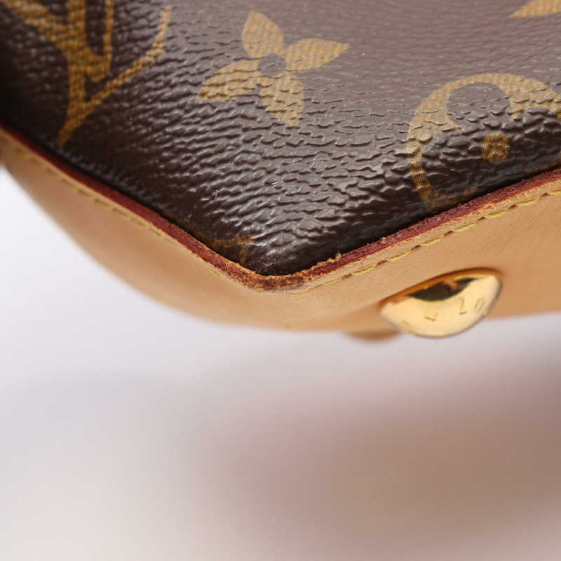 LOUIS VUITTON Wilshire PM 手提包 M45643 Monogram 帆布皮革棕色二手 LV-7