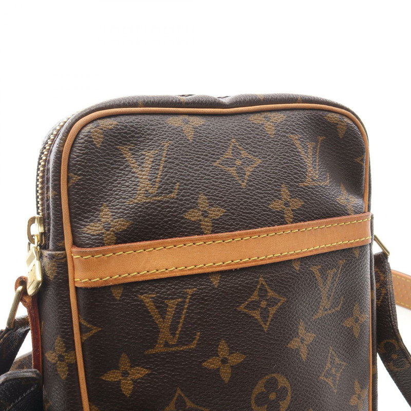 LOUIS VUITTON Danube 單肩斜背包 M45266 字母帆布 二手 LV-10