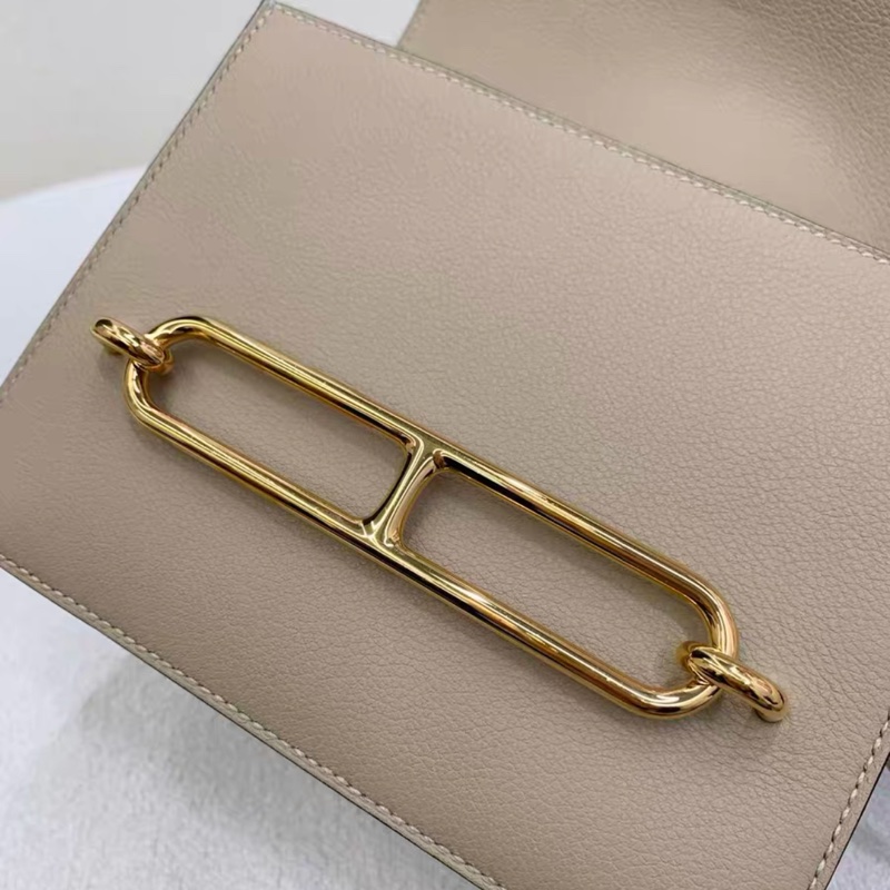 愛馬仕 HERMES/roulis 19 mini S2風衣灰 金扣 A刻 配件:塵袋-11