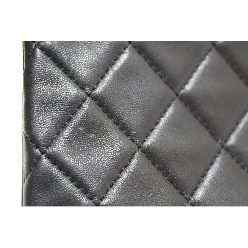 Chanel Black Lambskin Quilted Small Boy Zipped Pouch-9