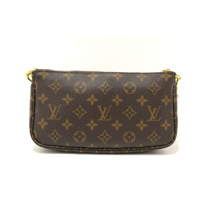Louis Vuitton Classic Monogram Khaki Pink Strap Multi-Pochette Accessoires Bag-3