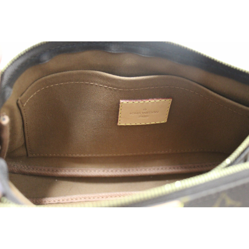 Louis Vuitton Classic Monogram Khaki Pink Strap Multi-Pochette Accessoires Bag-15