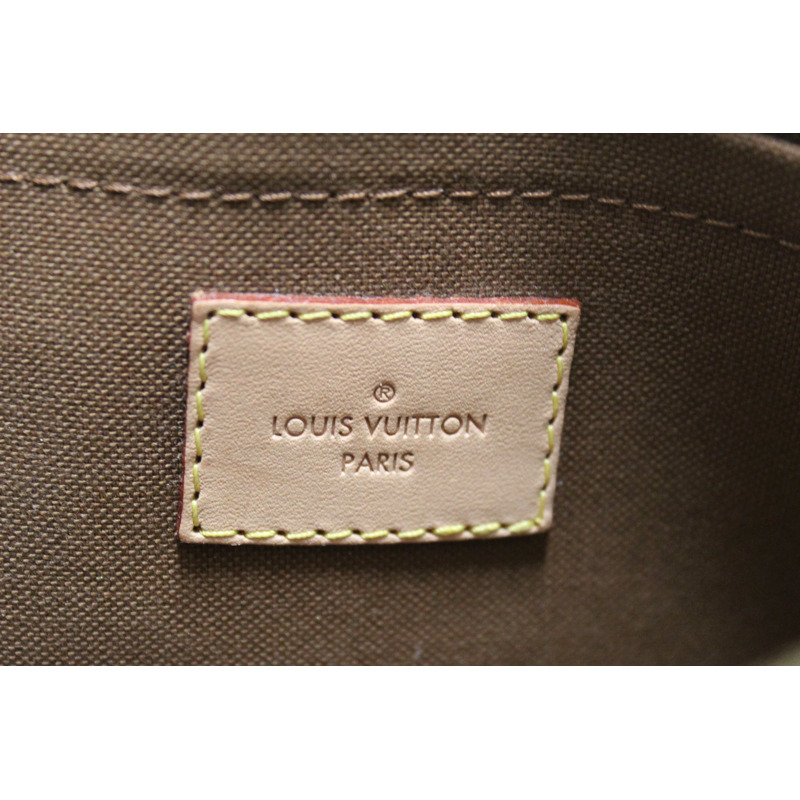 Louis Vuitton Classic Monogram Khaki Pink Strap Multi-Pochette Accessoires Bag-17