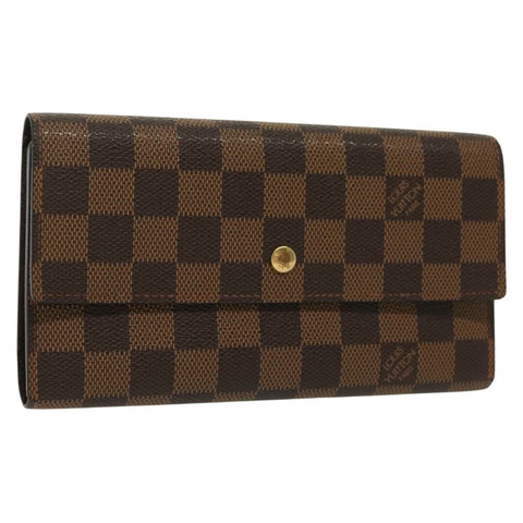 路易威登 Damier Ebene Portefeuille 國際皮夾 N61217 正品 135260
