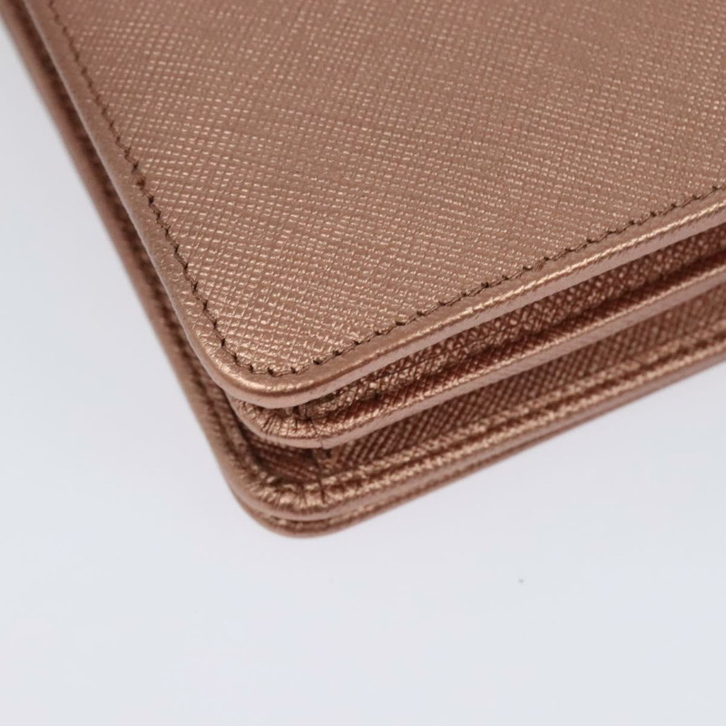 【日本直送】PRADA 鏈條單肩包 皮革 粉紅色 金色 正品 127990-16