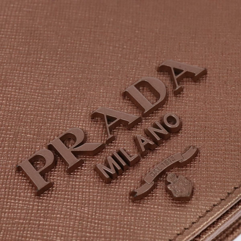 【日本直送】PRADA 鏈條單肩包 皮革 粉紅色 金色 正品 127990-17