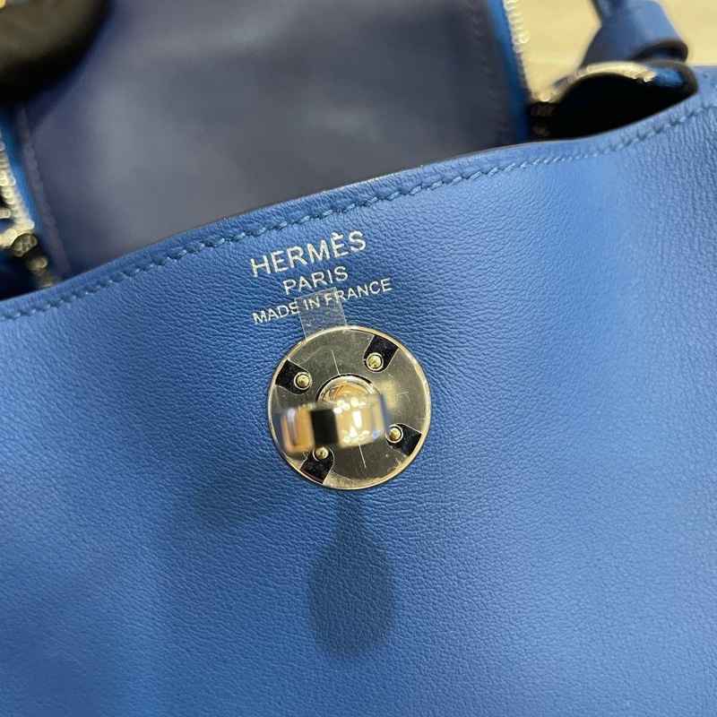 🌈Hermes💙Mini Lindy一代💙法國藍內拼寶石藍🌟99新🌈Swift皮🌟-1