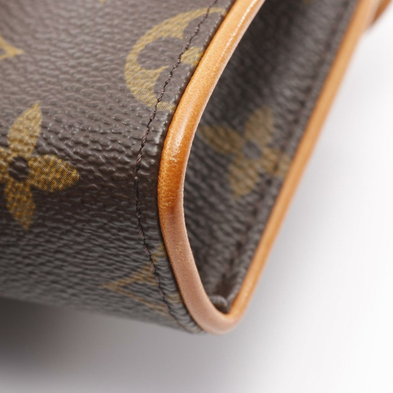 Louis Vuitton Florentine Pochette 腰包,主體 PVC 塗層帆布和皮革字母,女款,棕色,M51855-7