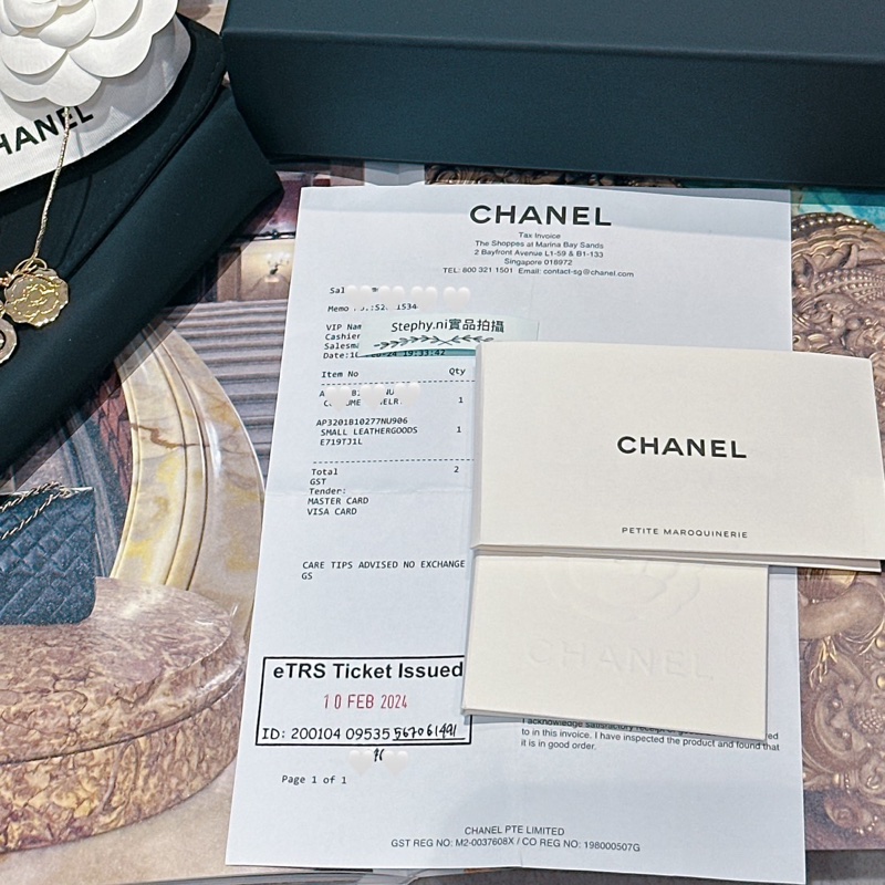 全拍拍最佛_暫售出 限時最後降✨Chanel 香奈兒愛心調節扣WOC金鍊𝘅荔枝牛灰 芯片款 全新全配✨-37