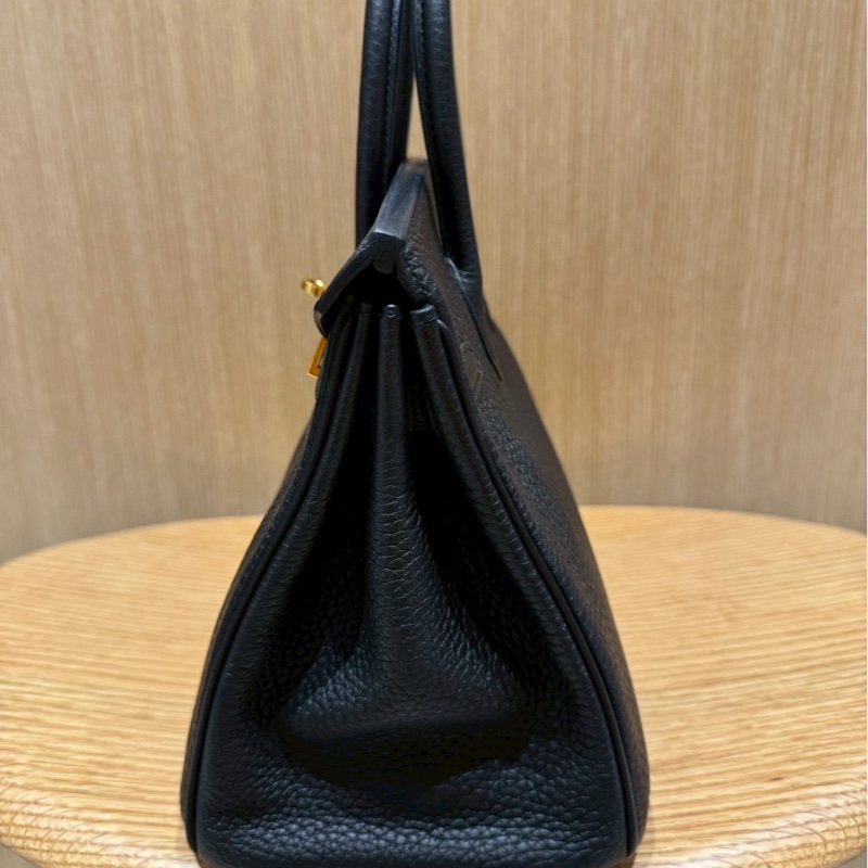 HERMÈS Birkin 25公分 黑色金扣-3