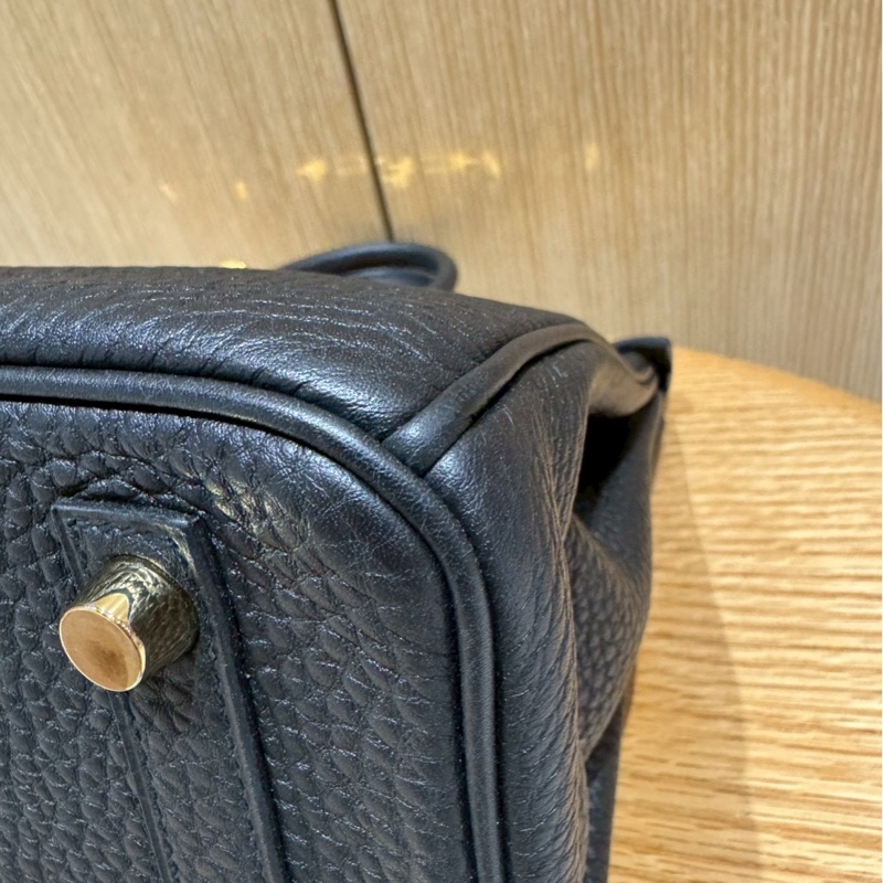 HERMÈS Birkin 25公分 黑色金扣-5
